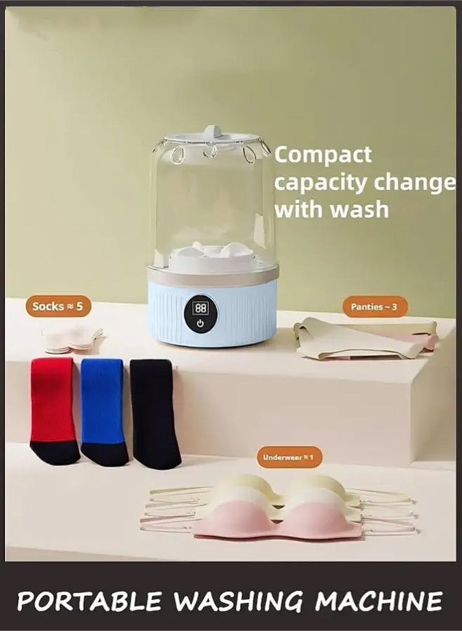 APEX 1L Portable Underwear Washer, 2025 Upgraded Mini Washing Machine | Cordless & Rechargeable Laundry Cup for Bra, Underwear, Socks Compact Travel-Friendly Washer - Image 3