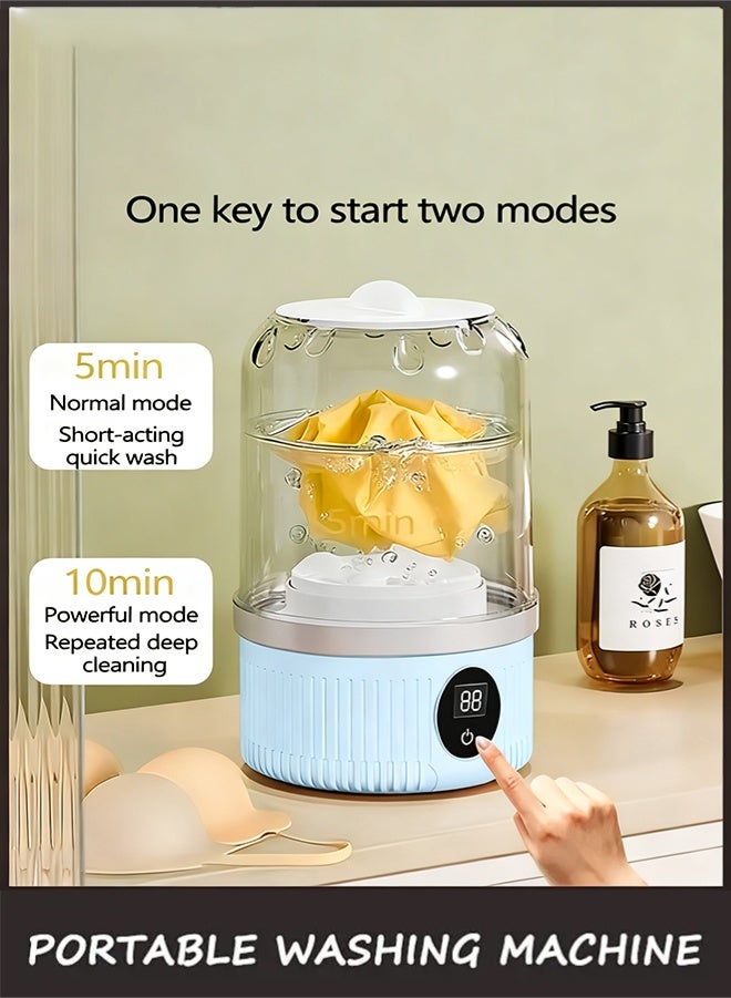 APEX 1L Portable Underwear Washer, 2025 Upgraded Mini Washing Machine | Cordless & Rechargeable Laundry Cup for Bra, Underwear, Socks Compact Travel-Friendly Washer - Image 4