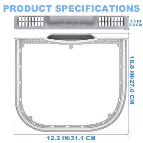 Romalon UPGRADE 5231El1001C Lint Filter For LG Kenmore Dryers Dryer Lint Screen 12.2 * 10.7 * 1.5 inch (31.1 * 27.0 * 3.8 cm) replace Dlex5170w Dley1201v Dle1101w 1668214 Ps3527575 Ap5248138 by Romalon - Image 2