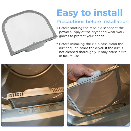 Romalon UPGRADE 5231El1001C Lint Filter For LG Kenmore Dryers Dryer Lint Screen 12.2 * 10.7 * 1.5 inch (31.1 * 27.0 * 3.8 cm) replace Dlex5170w Dley1201v Dle1101w 1668214 Ps3527575 Ap5248138 by Romalon - Image 4