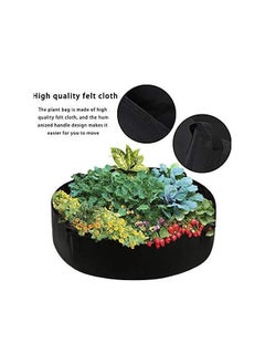 Generic Round Planting Bag with Handle,Garden Bed Vegetable ling Cultivation Bag,for Planting Potatoes,Tomatoes(127cm*30cm)  - Image 2