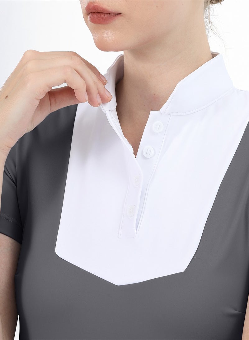 general Women Short Sleeve Equestrian T-shirts Summer Breathable Riding Horse Tops with M Pattern Equestrian Clothes - Image 3