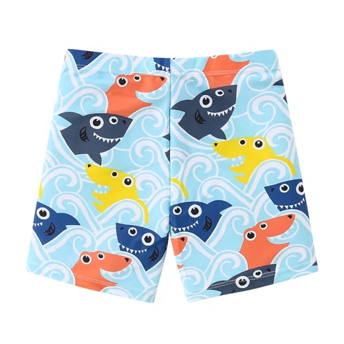 YAGATA Boys Swim Trunks Toddler Boy Swim Trunks Toddler Beach Shorts Swimsuit Stretch Quick Dry Swim Shorts Dark Blue M 2-3T - Image 2