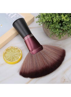 Ymiko Fan Shape Hairdresser Brush Hair Cutting Broken Hair Sweep Brush Soft Hairdressing Salon Accessory Barber Brush Hair Clippings Remove Brush Flat Base(Shredded Hair Brush)  - Image 5