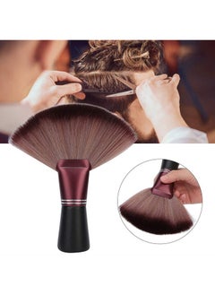 Ymiko Fan Shape Hairdresser Brush Hair Cutting Broken Hair Sweep Brush Soft Hairdressing Salon Accessory Barber Brush Hair Clippings Remove Brush Flat Base(Shredded Hair Brush)  - Image 2