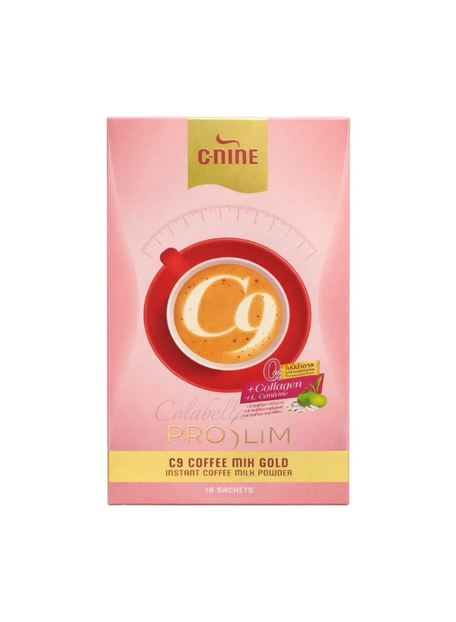 Pro Slim C9 Coffee Mix Gold With Collagen & Natural Extracts - 10 Sachets