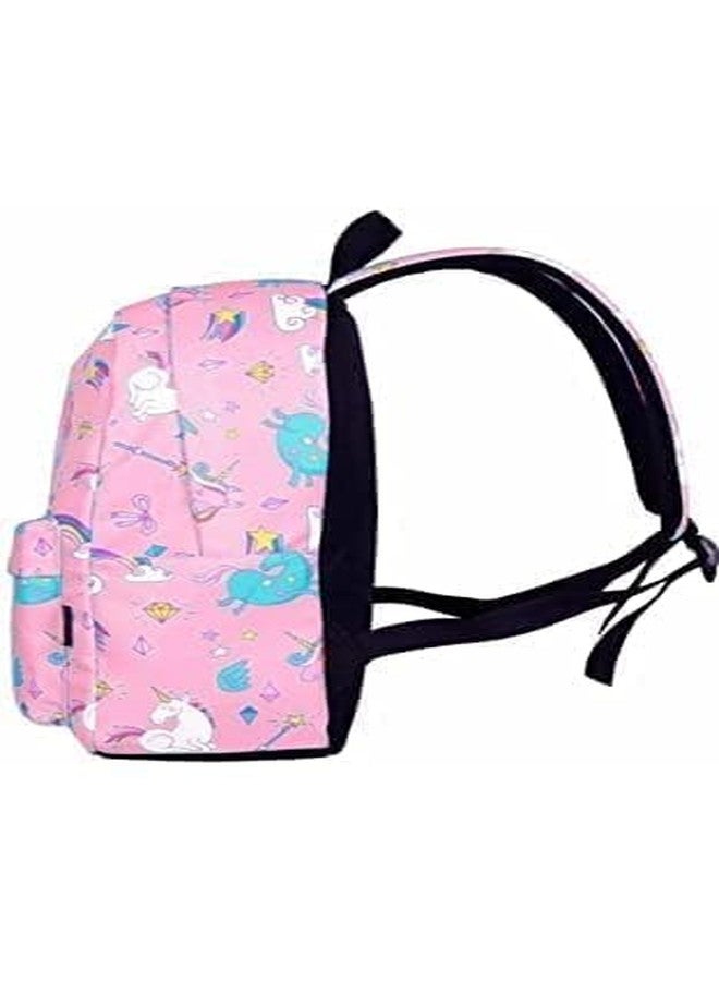 VELWORD Water Resistant School Backpack for Girls Teens Cute Print Bookbag Laptop Backpack Women Travel Casual Daypack (PINK) - Image 3