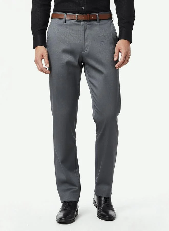 Splash FAV BLUE Regular Fit Flexi Waist Formal Trousers for Men | Best Price UAE
