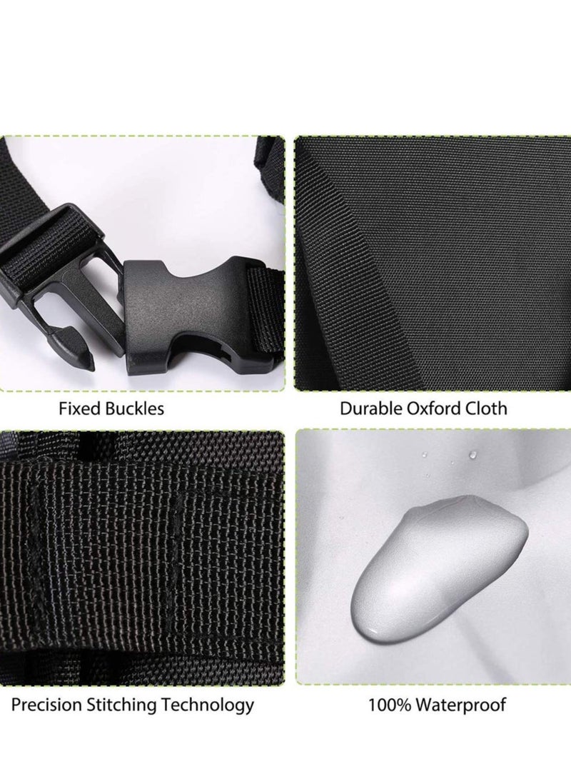 Zikra Car Trash Can, Foldable Car Bin, Anti-smell Bin with Lid and Side¬† Pockets, Car Accessory Organizer, Leak-Proof Inside Lining as Drink Cooler Bag Black - Image 5