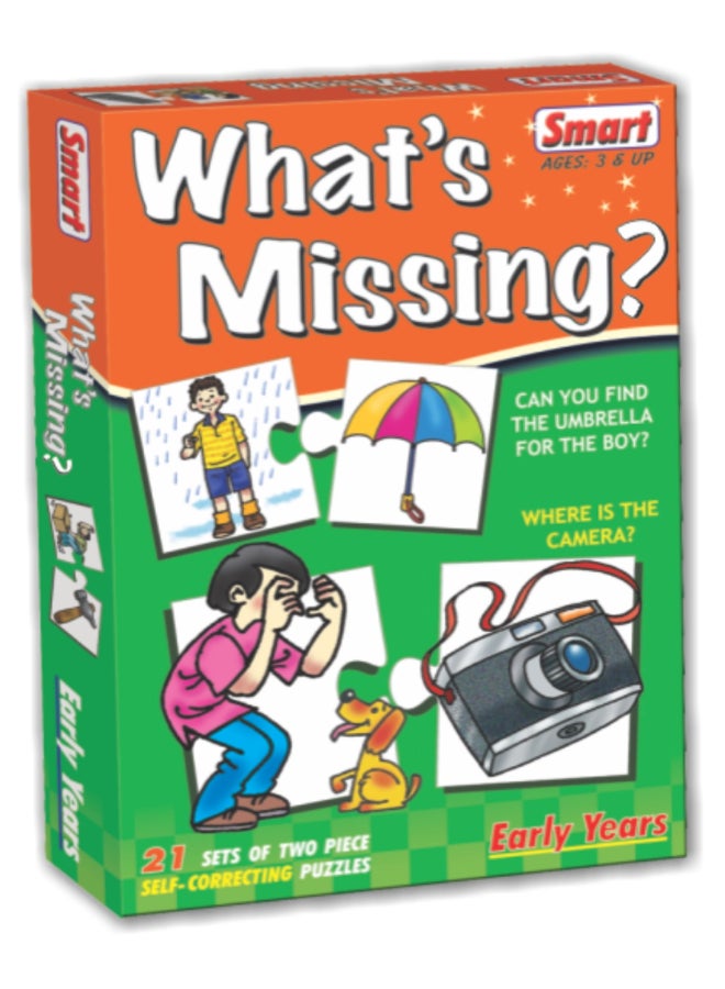 Creative's Creative’s Smart What's Missing? Educational Games - Montessori Jigsaw Puzzle Toy, Observation & Logic Learning Skills, Educational Toys Gift for Boys & Girls Ages 3 4 5 - Image 1