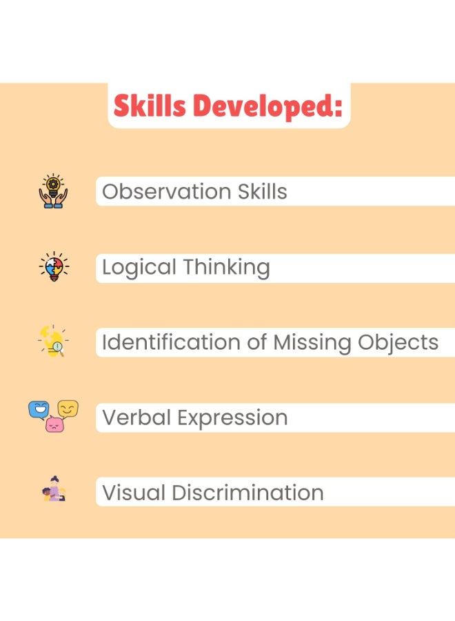 Creative's Creative’s Smart What's Missing? Educational Games - Montessori Jigsaw Puzzle Toy, Observation & Logic Learning Skills, Educational Toys Gift for Boys & Girls Ages 3 4 5 - Image 4