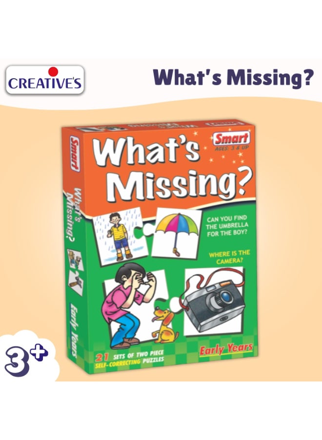 Creative's Creative’s Smart What's Missing? Educational Games - Montessori Jigsaw Puzzle Toy, Observation & Logic Learning Skills, Educational Toys Gift for Boys & Girls Ages 3 4 5 - Image 2