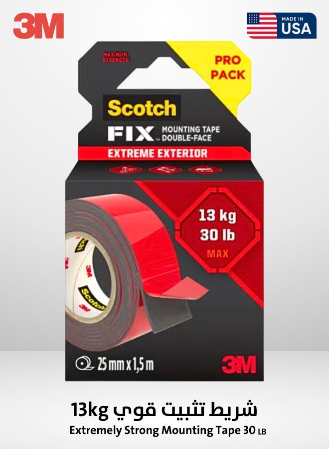 3M Scotch Extremely Strong Mounting Tape Black - Image 1