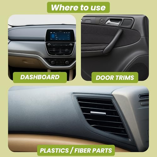 ShineXPro Dashboard Polish for Car Interior - Car Dashboard Polish & Protectant Restores Original Finish, UV Blockers Prevent Fading - Car Dashboard Cleaner with Non-Greasy, Less Reflective Formula - Image 4