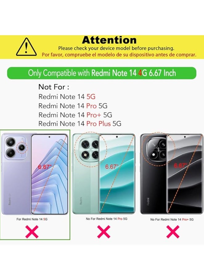 Generic Case for Xiaomi Redmi Note 14 4G Clear TPU Four Corners Protection Cover Transparent Soft funda  - Image 2