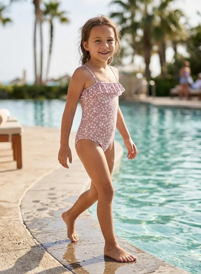 سليبستوب ملابس سباحة جونيور زهرة الورد