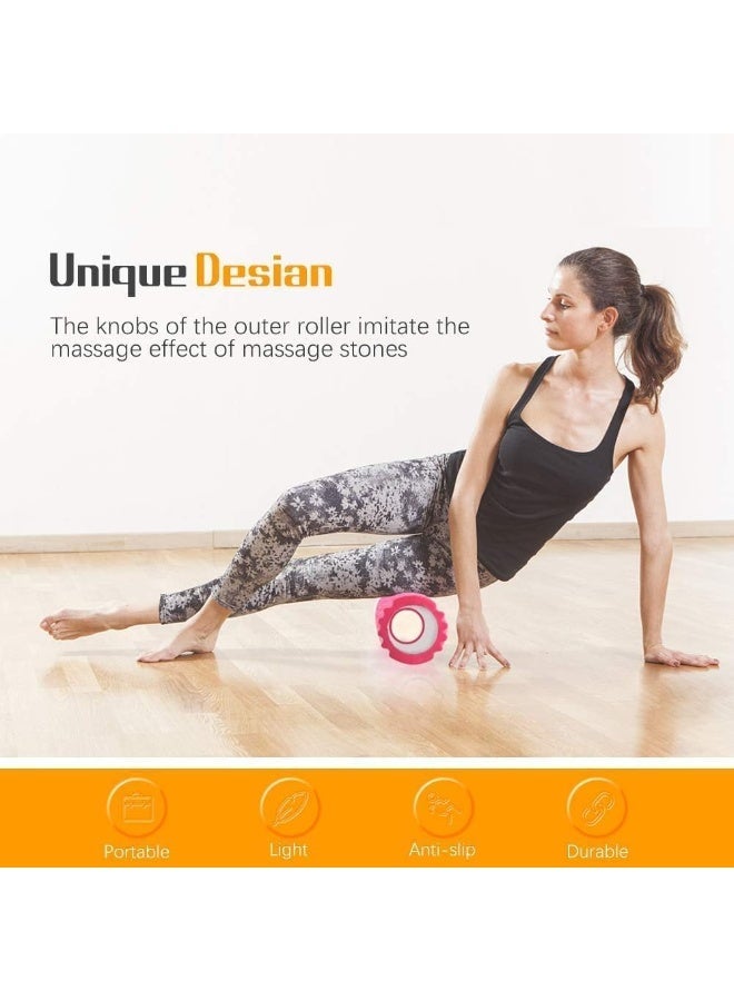 SportQ Foam Roller, Fitness Foam Roller, Deep Muscle Massage Roller Lightweight Muscle Roller for Yoga Pilates Muscle Relaxation, Balance Exercises, Physical Therapy Pain Relief - Image 3