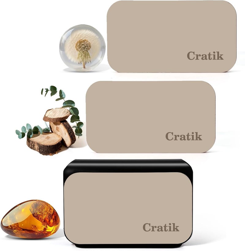 معطر هواء السيارة - معطر هواء حجري - مزيل روائح السيارة لمشبك الواقي - مجموعة بداية الرائحة الطبيعية، ناشر رائحة المركبة للمقصورة، الشاحنة وسيارة الدفع الرباعي - عبوة من 3 (خشب الساج - العنبر - الهواء الطلق) - المشبك مشمول - Image 1
