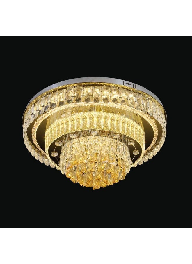 DANUBE HOME Toran Flushmounts Ss+Crystal Plus Acrylic 60Cm Led Gold  - Image 1