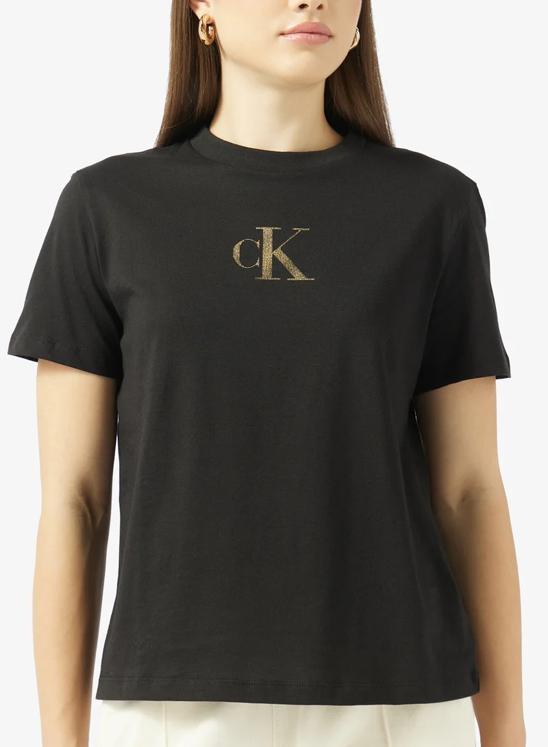 Calvin Klein Jeans  Graphic Crew Neck T-Shirt for Women | Best Price UAE
