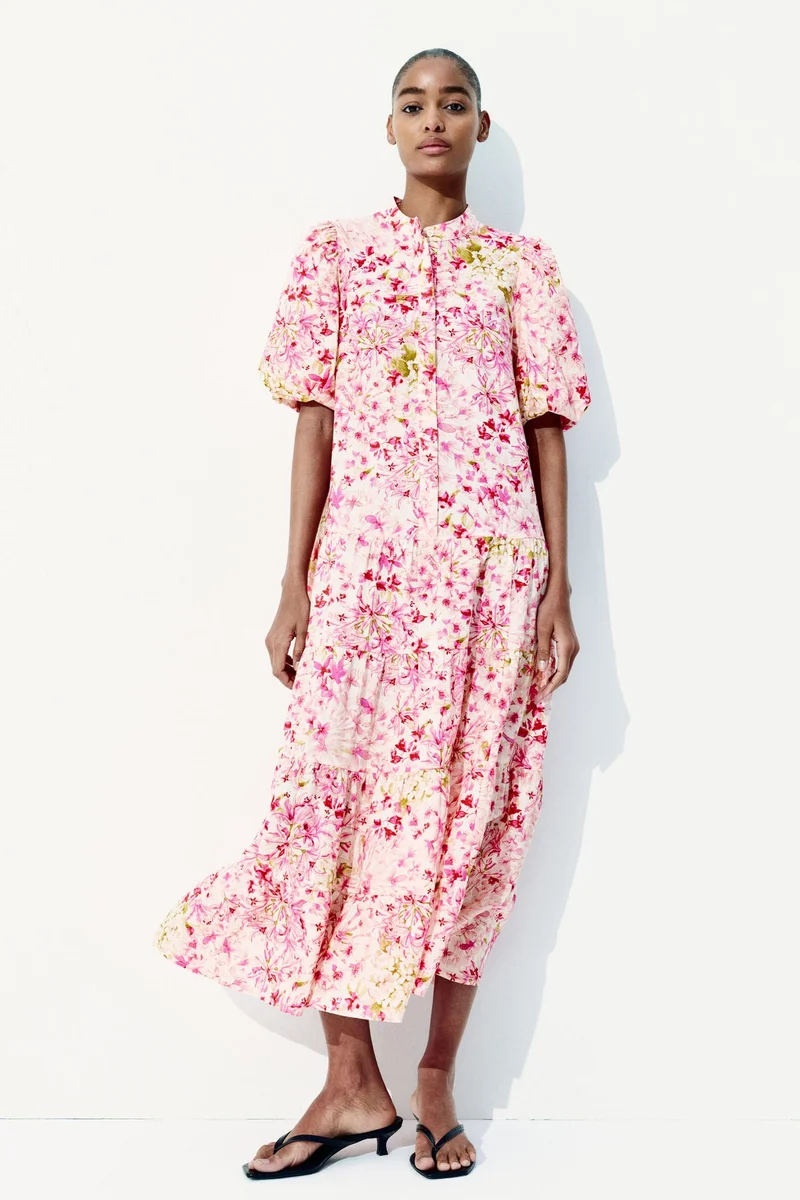 H&M Long cotton dress