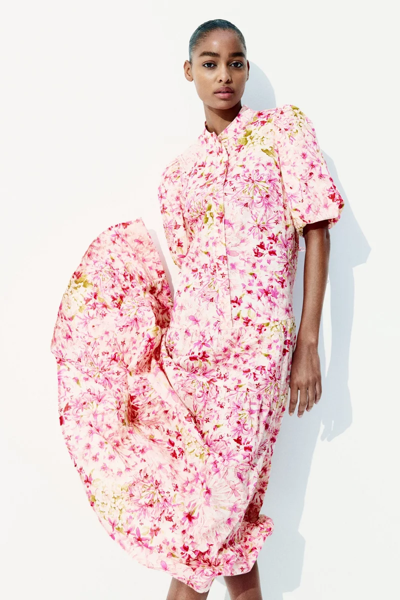 H&M Long cotton dress