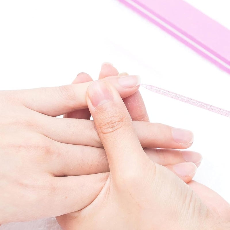 Pink Disposable Nail Sticks Bulk: 2-in-1 Cuticle Pusher & Cleaner with Stylish Crystal Handle - Image 3