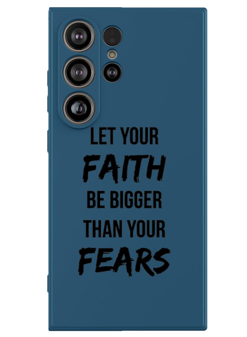 Theodor Protective Slim Fit Case Liquid Silicone Cover with Full Body Protection Anti-Scratch Shockproof Case For Samsung Galaxy S25 Ultra (Blue) - let-your-faith  - Image 1