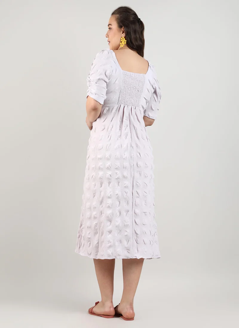 Instafab Plus Creased Midi Dress