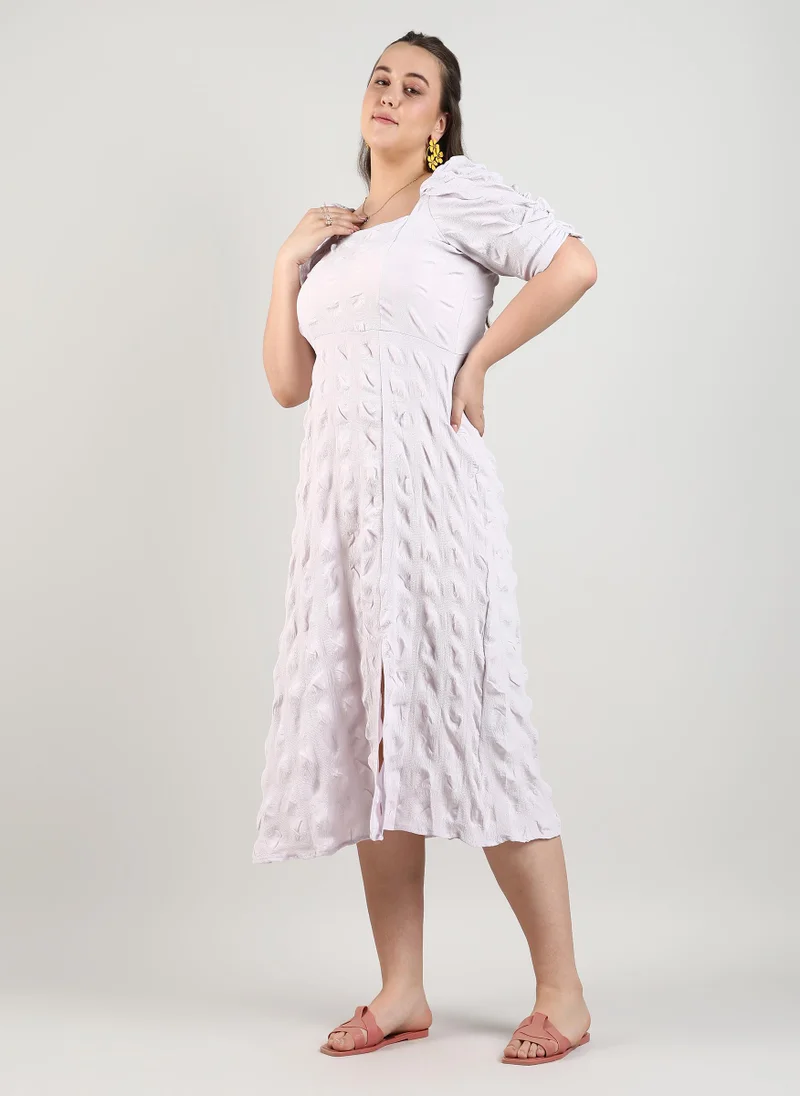 Instafab Plus Creased Midi Dress