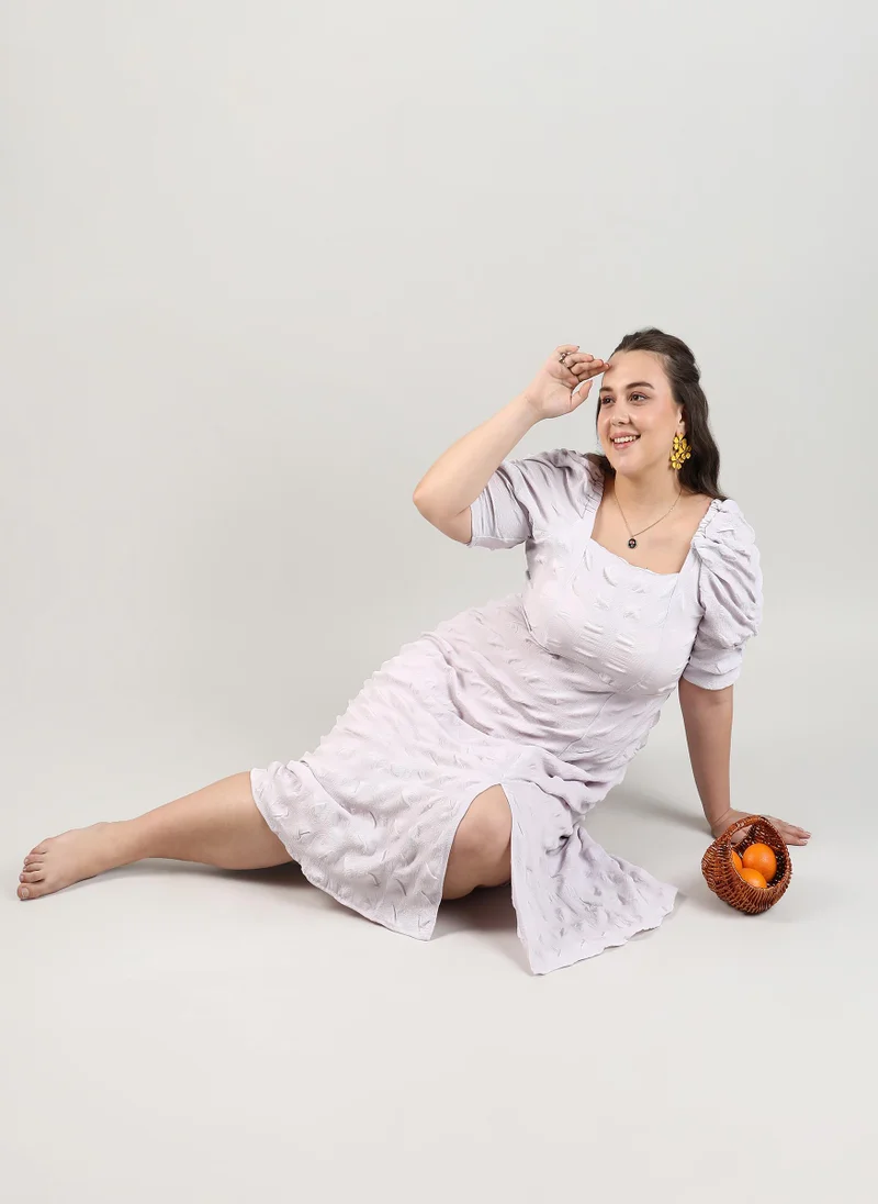 Instafab Plus Creased Midi Dress