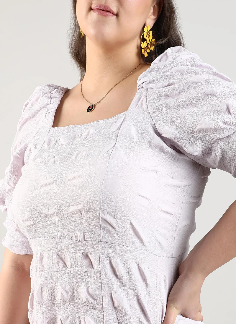 Instafab Plus Creased Midi Dress