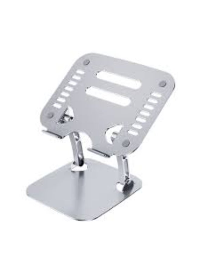 DUSALA iPad Stand Tablet Holder 360° Adjustable with Rotating Base, Foldable iPad holder for Desk, Compatible with iPad Pro/ Air/ Mini and Galaxy Tab S8,MatePad Pro,Xiaomi Pad,Yoga Tab Silver Silver - Image 2