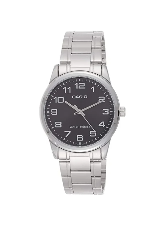 CASIO Men's Analog Display Watch With Silver Stainless Steel Strap - MTP-V001D-1B