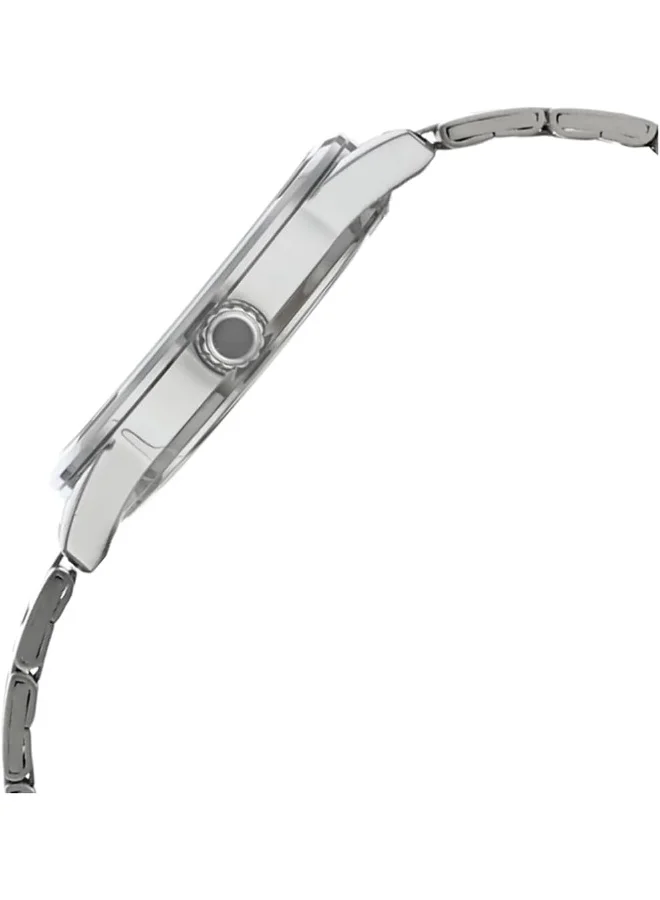 CASIO Men's Casio Men's Watch - MTP-V001D-1BUDF Black Dial, Silver Band