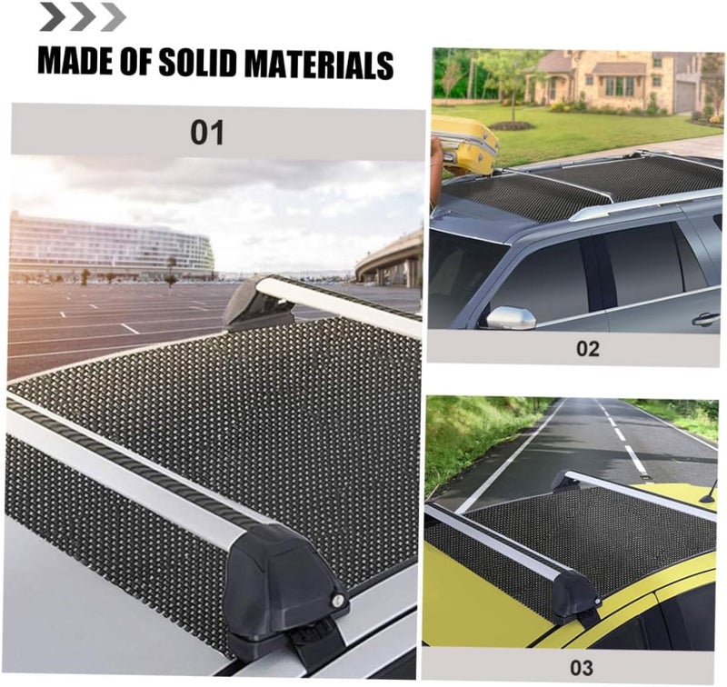 Ciieeo 2pcs Universal Anti-Skid Car Roof Mat Protective Mesh Pad for Cargo Bags Trunk Cargo Net Mat Easy Cut Foam for SUVs and Trucks - Image 3