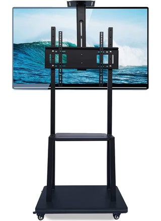 Mobile TV Stand Rolling TVs Cart with Wheels for 32-75 Inch LCD LED Flat Curved Screen TVs Height Adjustable Heavy-Duty Floor TV Stand with Sturdy Base Max VESA 600x400mm - pzsku/Z5BB1DEAA460E121D64B8Z/45/_/1690440645/086779c4-adf4-4131-9f25-0c5d397f9b9f