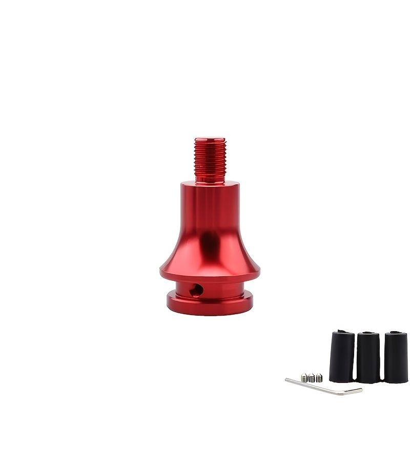 1 Pc Silvery Aluminum Alloy Shift Lever Converter Thread Converter Gear Lever Adapter 12x1 25 Dust Cover Connection Limiter - Image 4