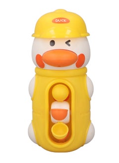 Velaurs Baby Bath Toy Cute Duck Interactive Waterwheel Design Fun Bathtub Water Toy Yellow  - Image 1