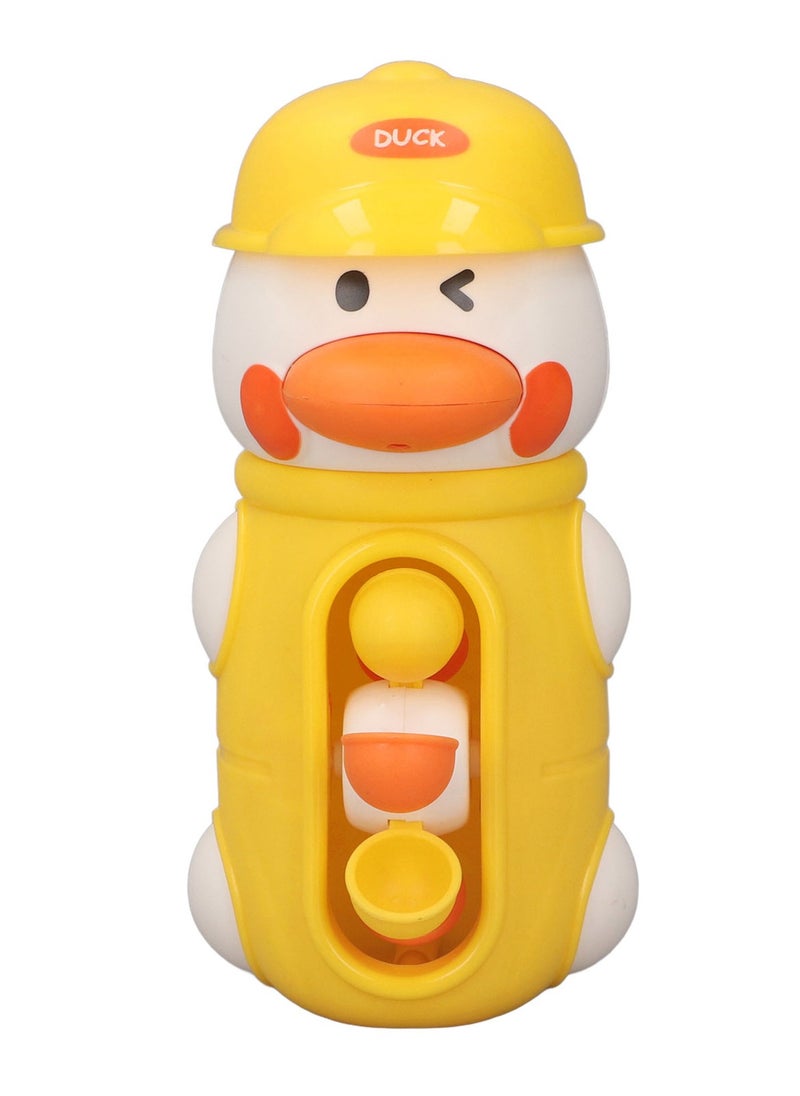 Velaurs Baby Bath Toy Cute Duck Interactive Waterwheel Design Fun Bathtub Water Toy Yellow  - Image 1