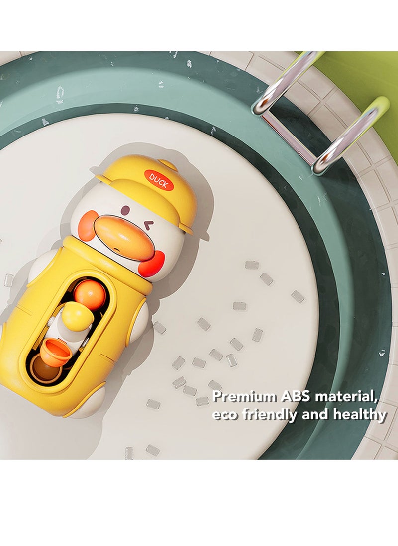 Velaurs Baby Bath Toy Cute Duck Interactive Waterwheel Design Fun Bathtub Water Toy Yellow  - Image 5