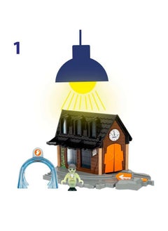 Brio BRIO World - 36007 Smart Tech Sound Spooky Train Station | Kid-Friendly Train Set Accessory | Interactive Sound and Light Effects | Glow-in-The-Dark Feature | Made with FSC-Certified Wood  - Image 4