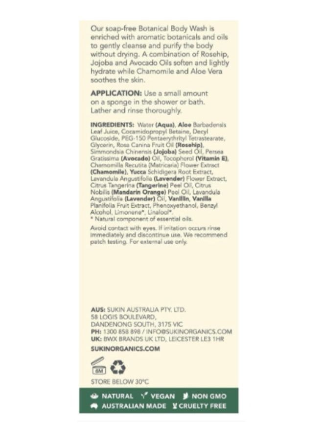 Sukin - Botanical Body Wash Signature Scent 500ml - Image 1