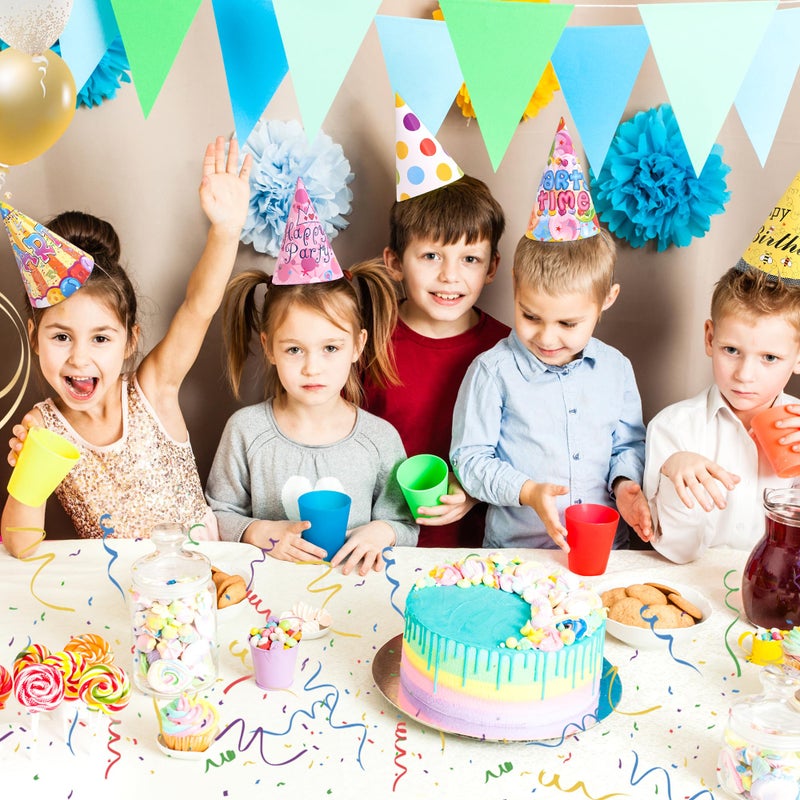 CANREVEL 12 PCS Party Hats for Adults, Cone Hat in 12 Designs for Women Men - Image 3
