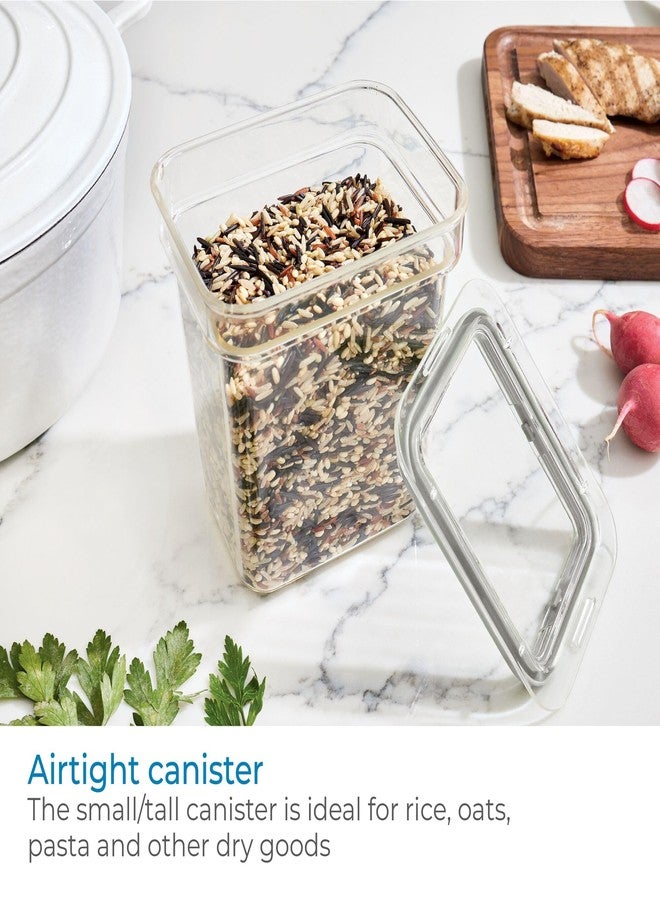 إنترديزاين صندوق تخزين صغير وطويل للمواد الجافة من iDesign، مجموعة Fresh - 3.93 بوصة طول × 5.3 بوصة عرض × 6 بوصة ارتفاع، صندوق شفاف - Image 5