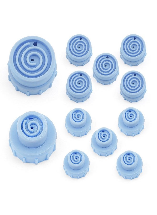 Elitzia Face Care Skin Beauty Set Spare Parts Water Scrub Silicone Tips (12 Pcs Small And Large Vortex) - Image 1