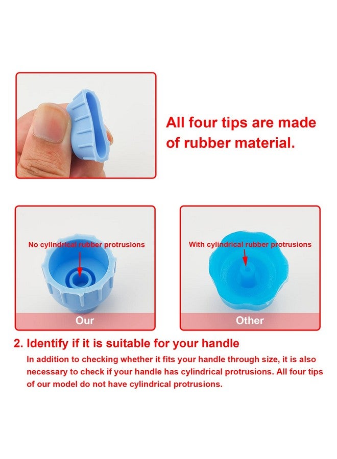 Elitzia Face Care Skin Beauty Set Spare Parts Water Scrub Silicone Tips (12 Pcs Small And Large Vortex) - Image 3