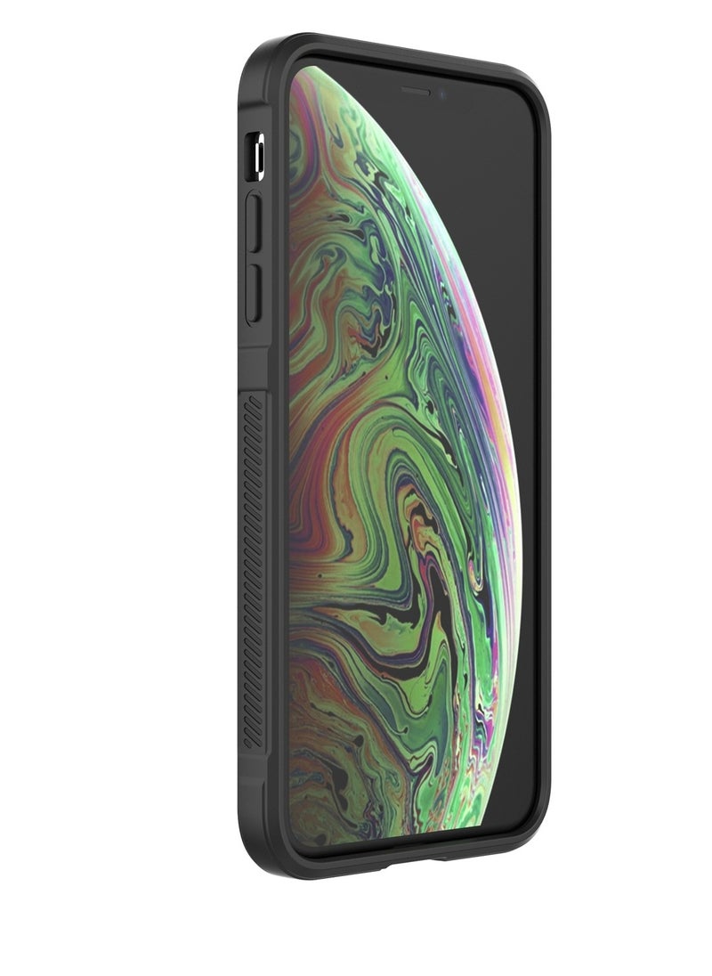 ماركة غير محددة - غطاء خلفي من السيليكون عالي الحماية متوافق مع هاتف Iphone X/Xs Magic Shield مقاوم للصدمات مع حماية للكاميرا (أحمر) - Image 1