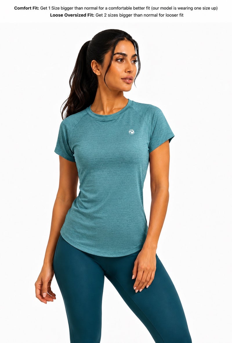 بريما إيس نسائي T-Shirt عشاق الجيم بريميوم Blue - Image 3