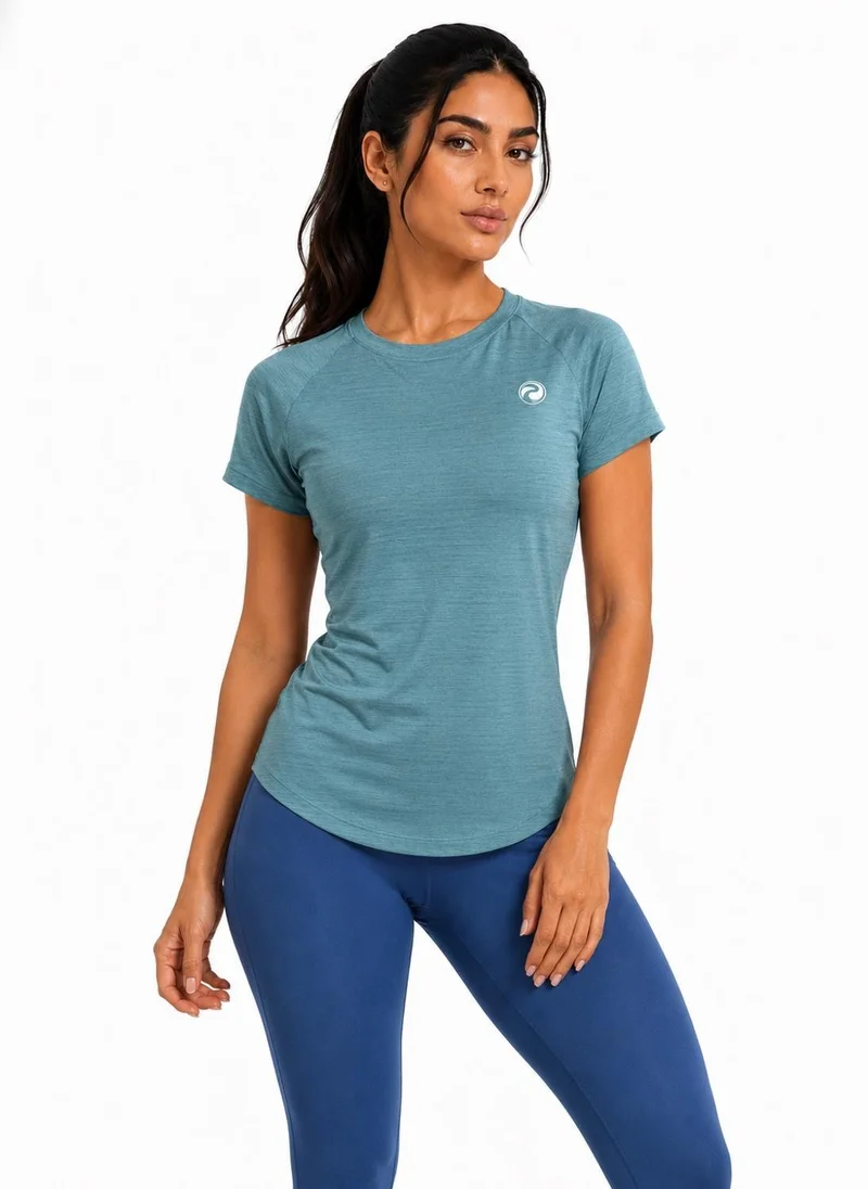 بريما إيس نسائي T-Shirt عشاق الجيم بريميوم Blue